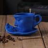 3D Human Face Tableware Tea Cup And Saucer Set Espresso Cups Juice Water for Hot/Cold Drinks