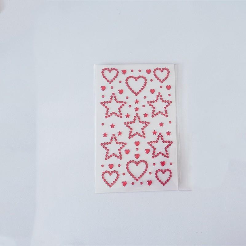 Colored Self-adhesive Rhinestones Sticker Children's Stage Show DIY Face Eye Decoration Acrylic Crystal Diamond Tattoo Sticker