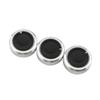 3pcs Per Set Aluminum Alloy Car Styling Air Conditioning Knob AC Knob Heat Control Switch Button Knob For Ford Focus MK2 MK3