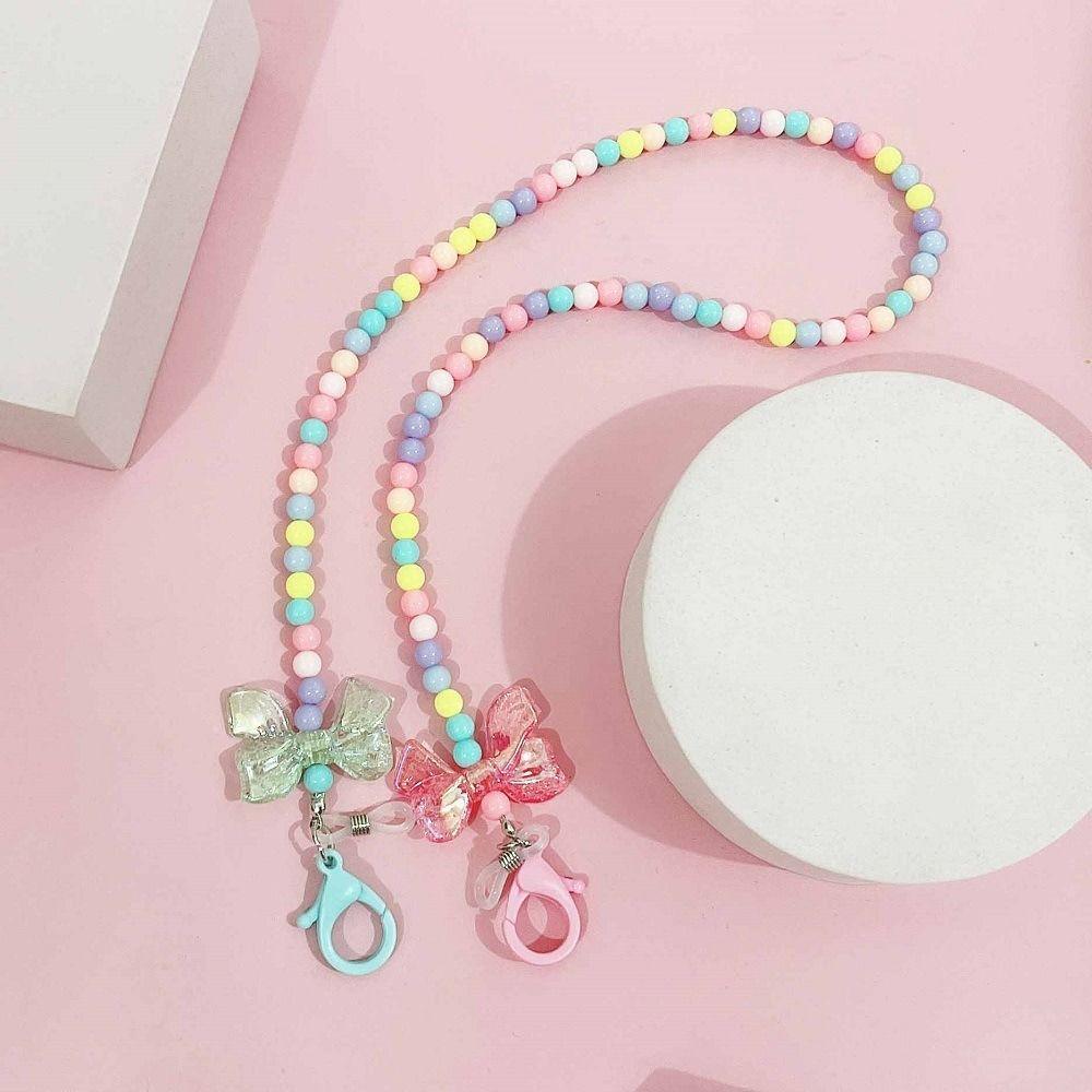Cute Bowknot Hanging Rope Anti-lost Mask Chain New Love Pearl Glasses Chain