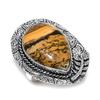 Picture Jasper Gemstone 925 Sterling Silver Jewelry Gift Ring Size 10 B1E32