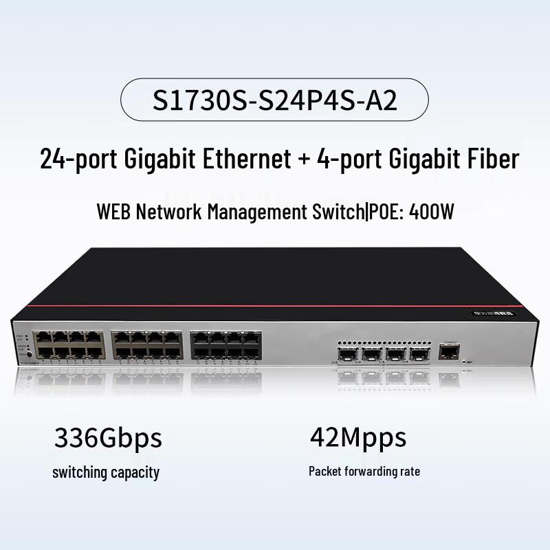 HUAWEI S1730S-S24P4S-A2 24-Port Gigabit Managed PoE Access Switch
