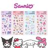 Sanrio Bubble Sticker 4-piece Set, Cinnamoroll + My Melody + Kuromi + Hello Kitty - Total Quantity 4 Pieces