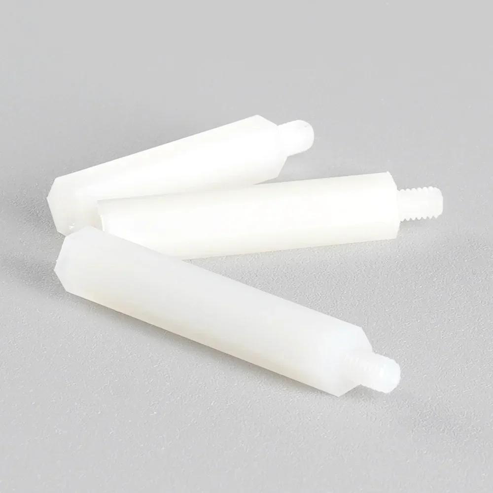 Нейлоновая шестигранная стойка Пластиковая печатная плата Материнская плата Шестигранник Мужской Женский Столб Резьбовая прокладка Черный Белый M2 M2.5 M3 M4