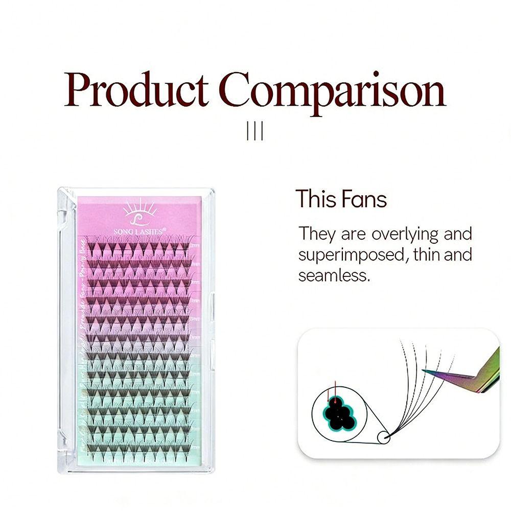 Sharp Thin Artificial Eyelashes 6D Volume Eyelash Extension False Eyelashes Makeup Artists