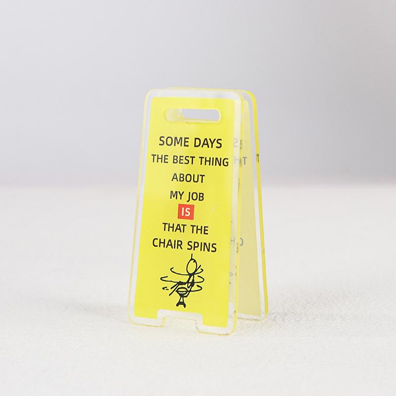 Acrylic Desk Sign "Leave Me Alone, I'm Busy" - Humorous Office Decor, Unisex Gift For Coworkers, Versatile Room Decor