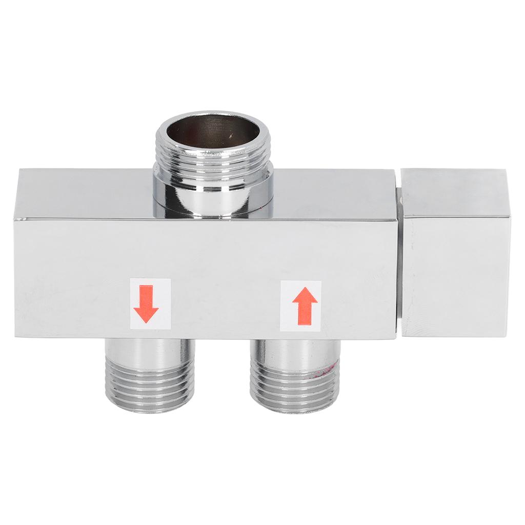 G1/2 Brass Diverter Valve Shower Arm Diverter Tee Connector Faucet Diverter Valve for Bathroom