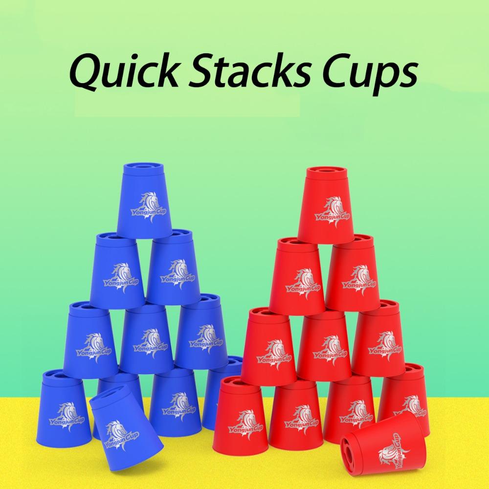 12pcs/set Educational Toy Sport Stacking Cups Folding Cup Sport Flying Racing Cup Children Gifts