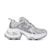 Thick-soled Silver Dad Shoes for Women's 2025 Spring and Summer New Breathable and Heightened Ins Trendy Casual Sports Shoes