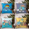 B-Bugcat C-Capoo Pillow Case Sofa Living Room Bedroom Double-sided Printing Square Cushion Nap Time Cushion Cover