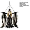 Boho Dancing Lady Suncatcher, Stained Glass Acrylic Hanging Ornament, Mystical Gothic Woman Window Spinner for Indoor Outdoor Decor, Gift