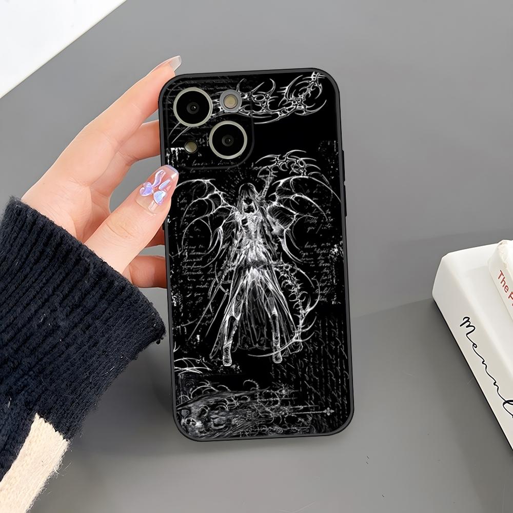 Крутой Готический Скульптурный Чехол-Телефон Девушка Для Iphone 16 Plus 15 14 Pro Max 13 Mini 11 12 Xr X Xs 6 7 8 SE Plus Задняя Крышка