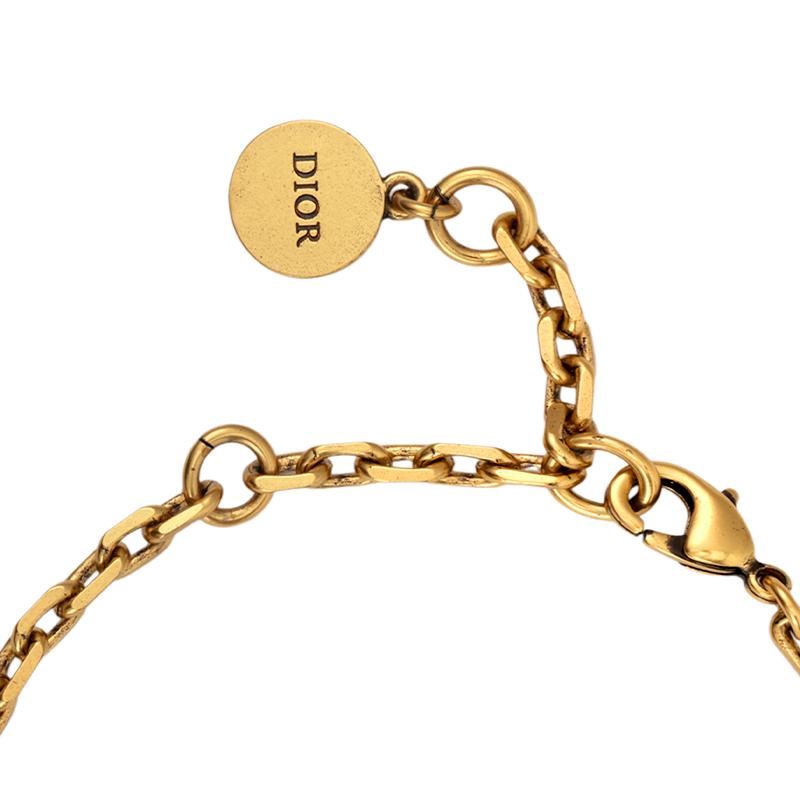 Dior Женский золотой металлический браслет ювелирное изделие Золотой B1106ADRCY-D908