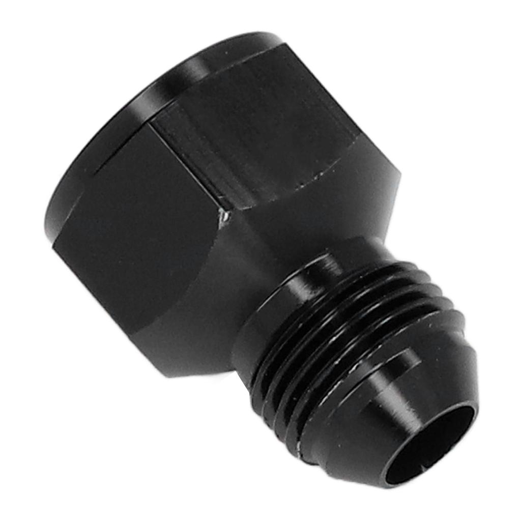 Переходник-редуктор прямой AN10 внутренняя резьба на AN8 наружная резьба, фитинг из алюминиевого сплава, черный