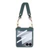 GKK For Samsung Galaxy Z Flip7 5G Case with Wrist Strap/Hinge Protection PC+Tempered Glass Slim Phone Cover