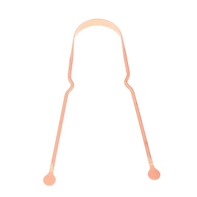 1 шт. Скребок для языка из чистой меди, медный очиститель для языка, портативные скребки для языка, инструменты для гигиены полости рта