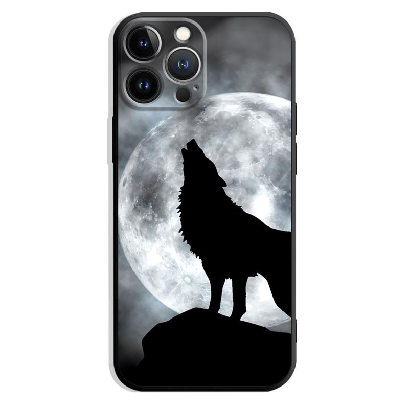 Чехол для телефона Moon Wolf для iPhone Samsung Galaxy Redmi Xiaomi Oppo OnePlus Note SA 7 8 9 10 11 12 13 14 20 21 22 23 53 54 Pro Max Plus Ultra TPU Soft