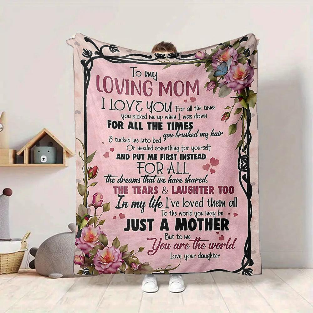 1pc Mother's Day Gift Blanket - Perfect Gift for Birthdays, Christmas & Halloween- Soft, Warm & Versatile yy250909158