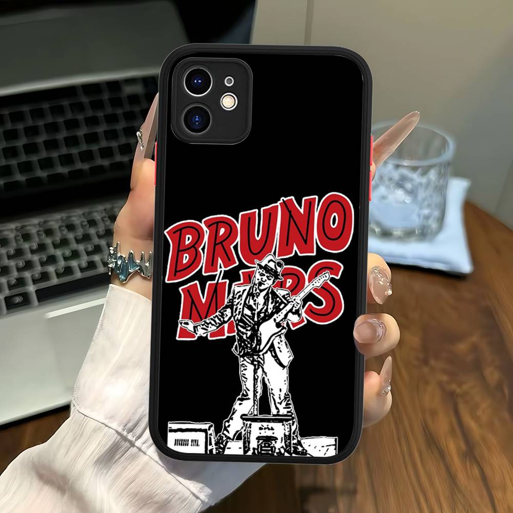 Famous Bruno Mars The Romantic Phone Case For IPhone 16 15 14 11 12 13 Pro Max Plus 12 XS Max Back Cover Matte Case