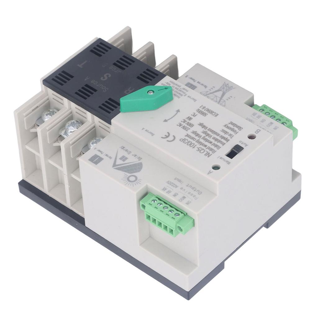 AC220V  Power Automatic Transfer Switch 3P Millisecond Switching PV To Mains  Automatic Tran