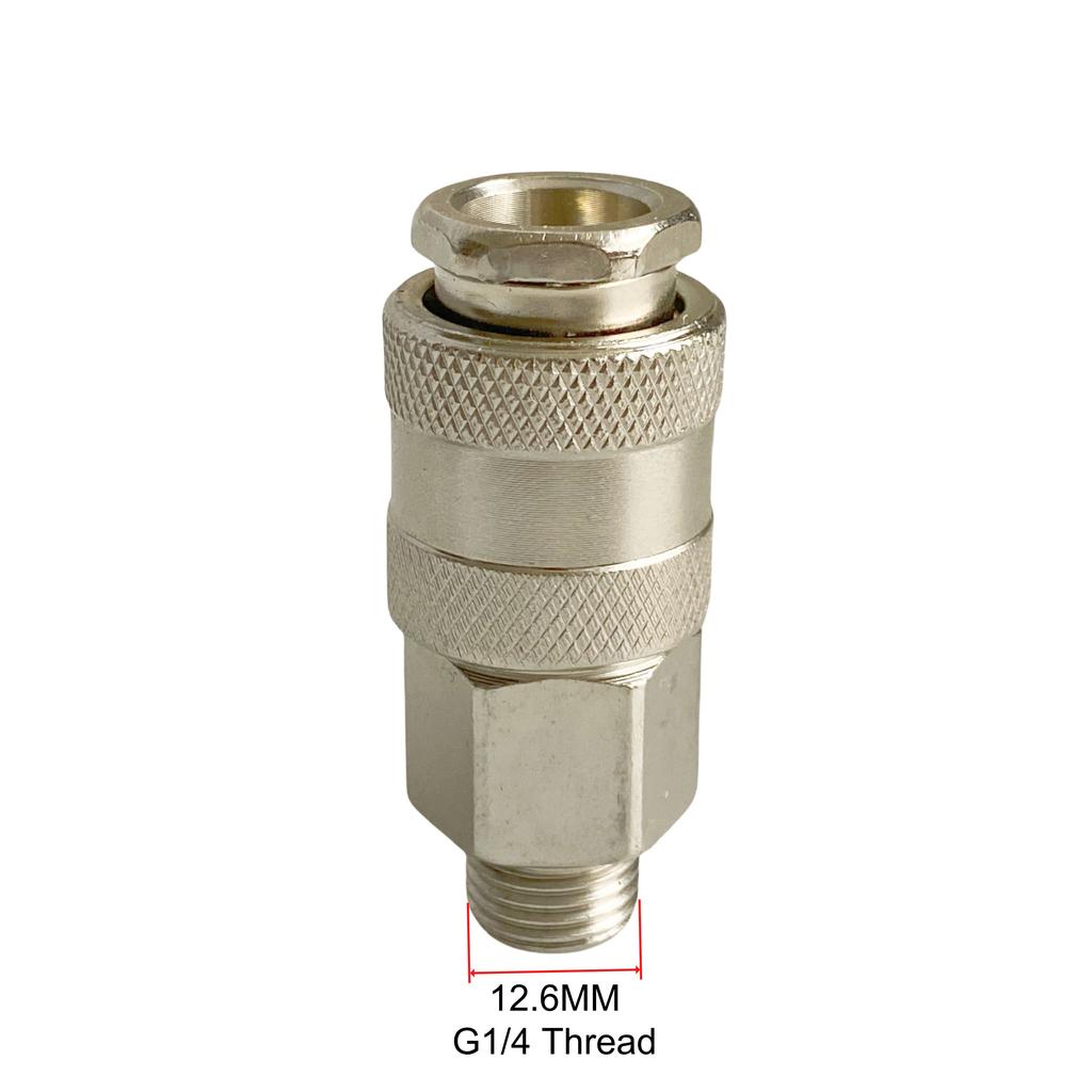 5Pcs EU Type Pneumatic Quick Fitting Connector PM20 SM20 With G1/4 BSP Male Thread For Air Compressor