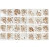 May Brown Nail Parts Art Set D Nail Charm 28 Types Rose Gold MSM29, Mixed Colors, 1 Set
