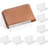 Set Of 8 Clear Acrylic Handbag Display Stands For Retail Displays With Stable Base And Sleek Minimalist Design