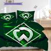 Постельное белье с узором SV Werder Bremen Комплект одеял Покрывало Наволочка Домашний Декор Подарок на День Рождения (1 пододеяльник + 2 наволочки, без наполнителя)