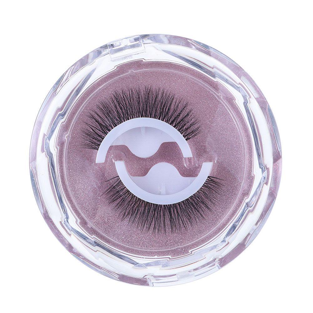 Fake Eyelashes No Glue Needed Thick Natural Curly Reusable 3D Mink Self-adhesive False Eyelashes