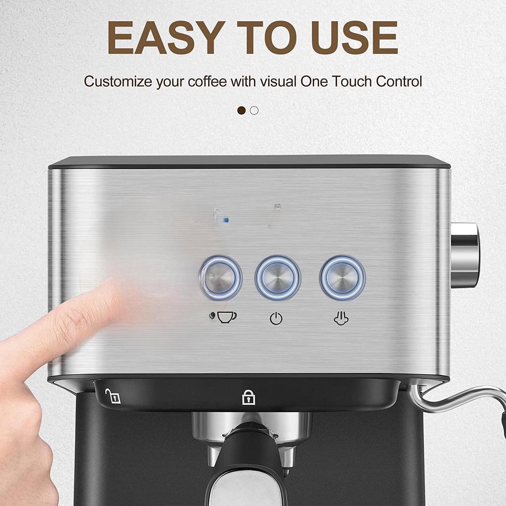 Aeomjk CM3010 High-Pressure Semi-Automatic Espresso Machine for US, Europe, Australia, UK, and Italy