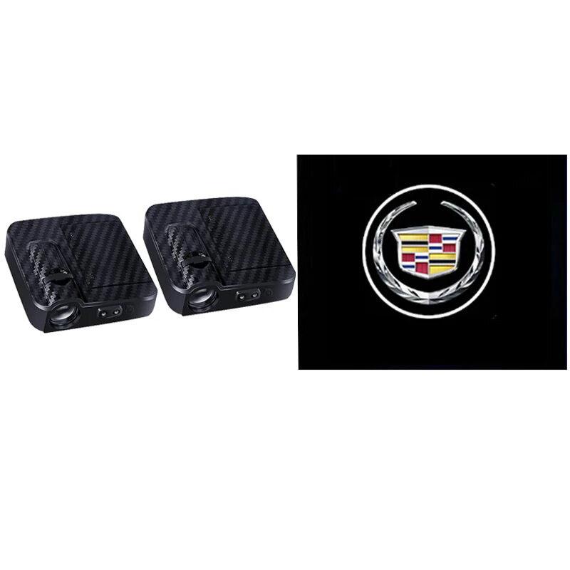 2pcs Car Door Welcome Light Shadow Lamp Projector Decoration for Cadillac ATS BLS CT6 CTS SLS SRX XT4 XT5 Escalade Deville DTS