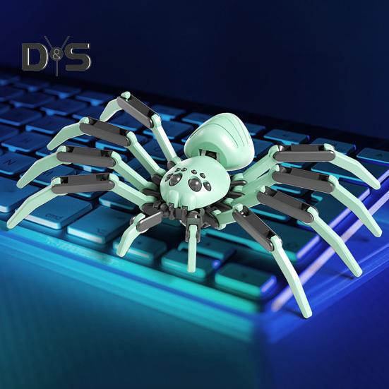 3D красочная гигантская фигурка паука с подвижными суставами, модель паука, реалистичное украшение для животных, обучающая игрушка для сборки паука, настольное украшение