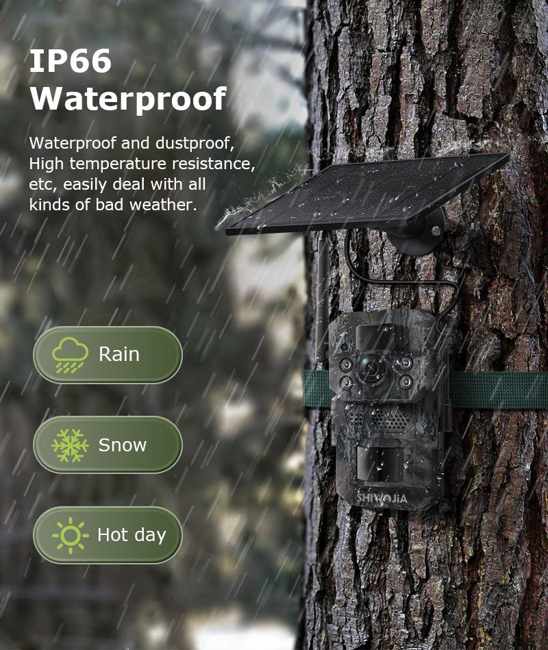 New 4G Solar-Powered Camouflage Hunting Camera with GPS & Infrared Monitoring