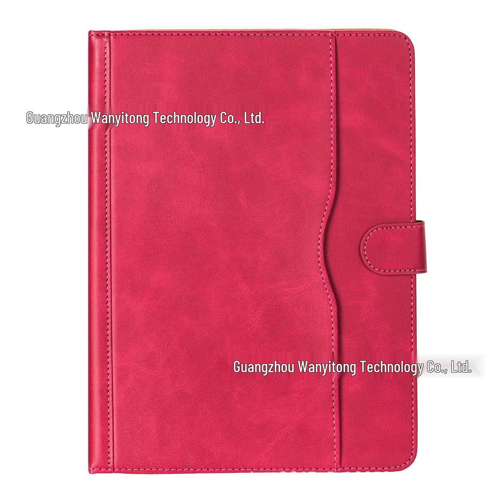 Универсальный двухцветный чехол для планшета из коровьей кожи с силиконовыми крючками-петлями для моделей 7-10 дюймов