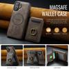 Магнитный 2-в-1 Съемный Кожаный Чехол-кошелек для телефона для iPhone 17 Pro Max 16 Plus 15 14 13 12 Samsung S25 FE S24 Ultra Чехол с поддержкой беспроводной зарядки MagSafe