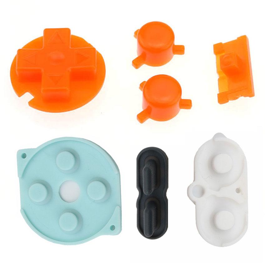 JCD For Nintend Gameboy Pocket Rubber Conductive Buttons A B D Pads Power On Off Buttons Keypads For GBP