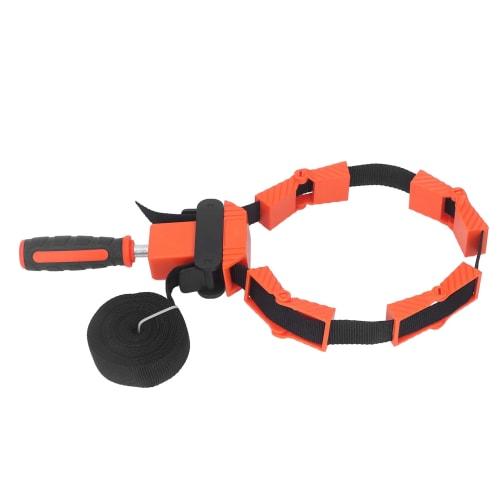 Zerodis 4m Nylon Corner Clamp, Universal Belt Clamp, Strap Clamp, Multipurpose, Round, Adjustable, for DIY Photo Frames, Chair Frames, and Carpentry