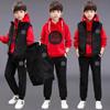 Sports Suit for Boys 3PCS/Set Children's Suit Hooded Vest + T-Shirts + Pants Boys Kids Sportswear Tracksuit Clothing