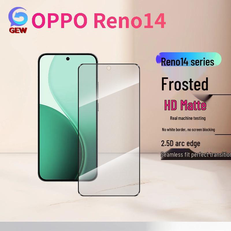 Защитное стекло для экрана OPPO Reno14F/14Pro из матового закаленного стекла высокой четкости с защитой от подглядывания