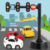 1Pcs Stop Lights Model Toddlers Safety Education Traffic Light Toys Puzzle Accessories Scene Road Sign With Light And Sound