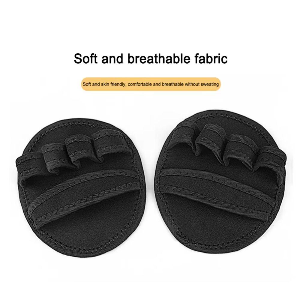 1 Pair Thicken Weightlifting Hand Protect Pads Non-slip Gym Power Gloves Pull-ups