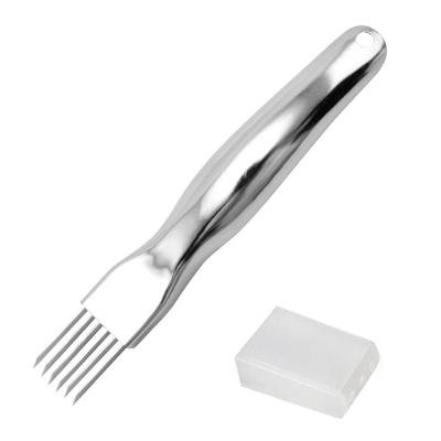 1 шт. Нож для рубки зеленого лука из нержавеющей стали Многофункциональный гаджет для нарезки продуктов