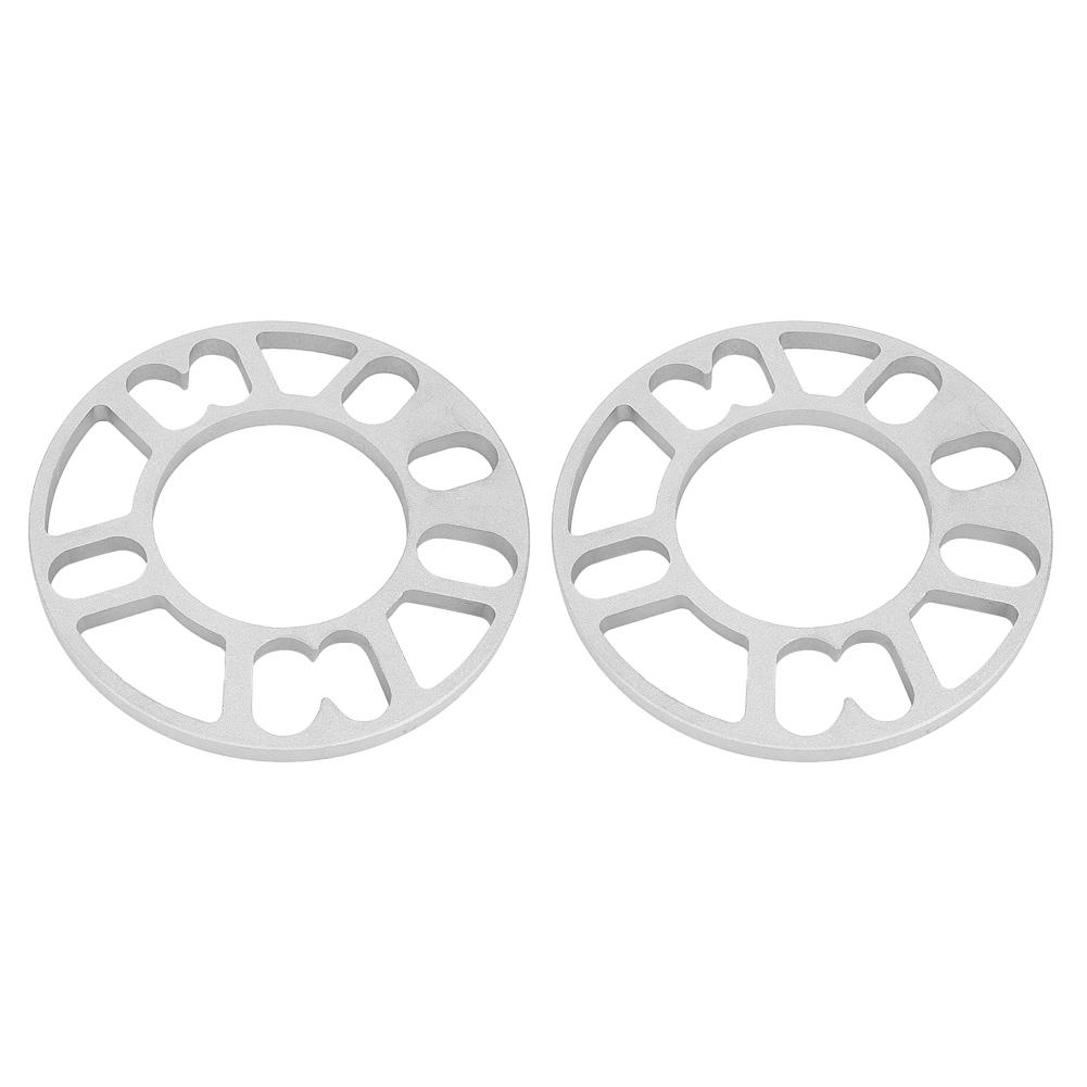 2Pcs 10mm Aluminum Alloy Wheel Spacers Shims Universal Fit for 4 5 Stud Wheel