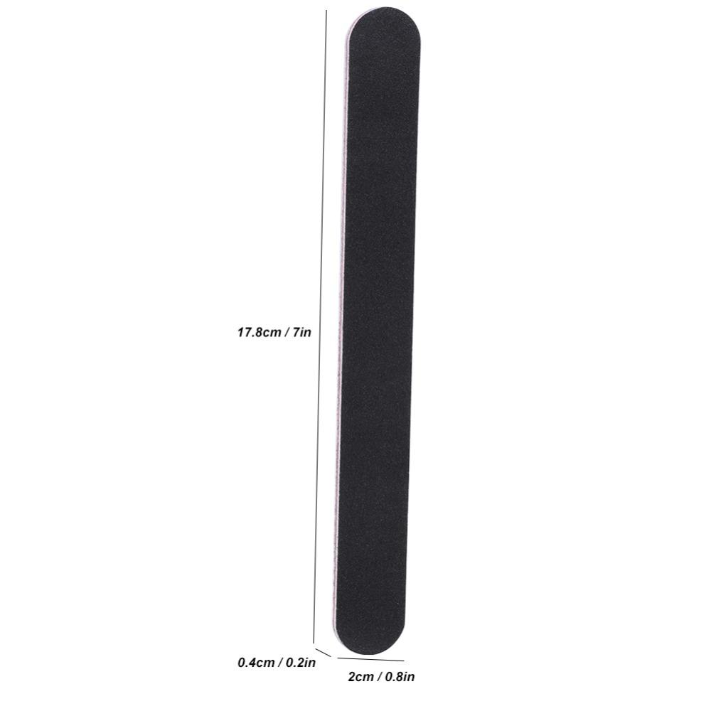 5Pcs EVA, sanding paper Black Sand Nail Buffing Strip False Nail Edge Trimming and Smoothing