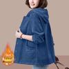 New Women's Corduroy Jacket: Velvet-Lined, Thick Arctic Velvet, Casual Loose Fit - Ideal for Middle-Aged Moms