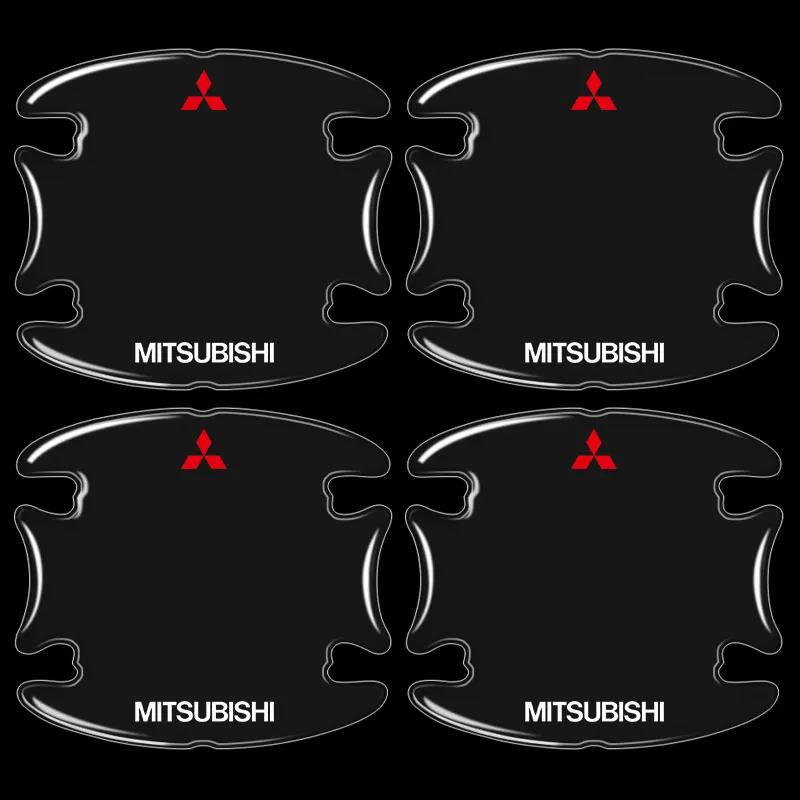 Автомобильная противоударная полоса на дверь полоса для защиты ручки двери Для Mitsubishi Outlander Lancer 10 9 ASX RALLIART Eclipse L200 Pajero