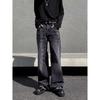 American Street Washed Vintage Jeans Men'S Spring And Autumn Straight Leg Loose Fitting European And American High Street Vibe Style Long Pants