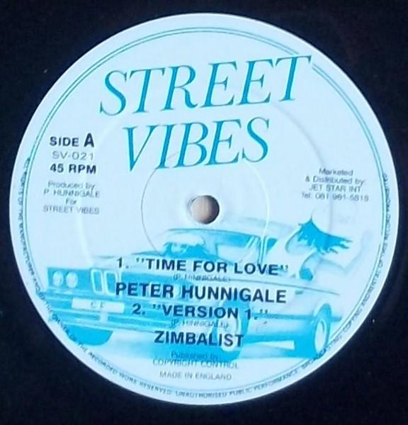 12-дюймовая пластинка PETER HUNNIGALE - Time For Love SV021 Street Vibes UK Reggae, Ska & Dub Б/у