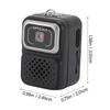 Уютная мини-камера-брелок, 1080p 2MP мини-ретро цифровая камера, маленький видеорегистратор с SD-картой 64 ГБ для путешествий и записи (черный)