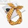Retro Polka Dot Silk Scarf for Women - Elegant Narrow French Style Tie, Versatile Headband or Bag Ribbon